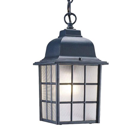 Estallar 11 x 6 x 6 in. Nautica 1-Light Matte Black Hanging Light ES3096983